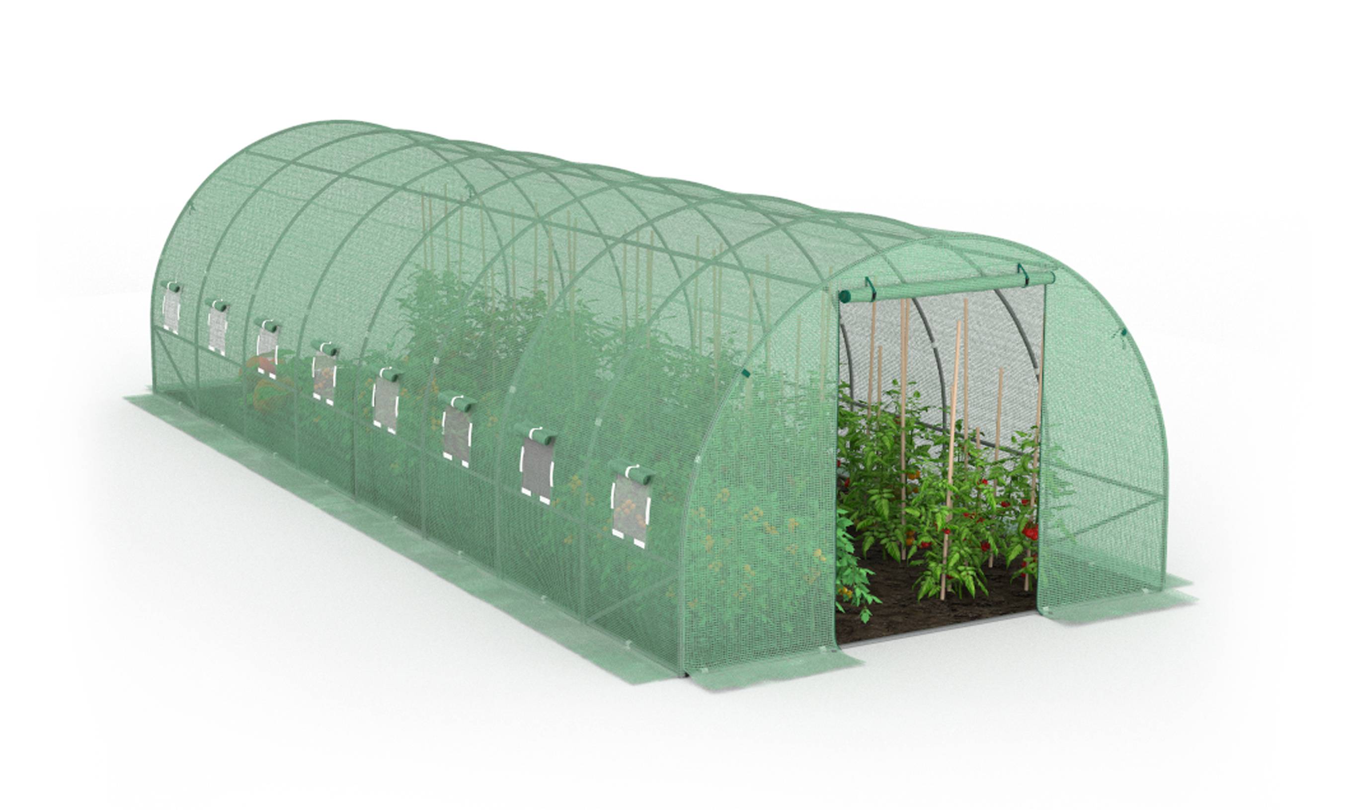 Terre Jardin - Serre tunnel de jardin - 24 m² en polyéthylène Renforcée - TERRE JARDIN - Image 2