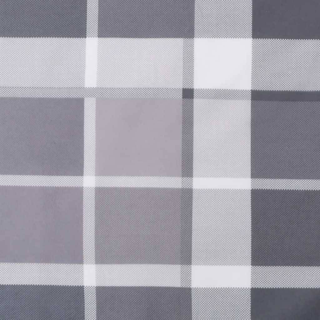 PANGIVO - Coussin de chaise longue tissu oxford gris à carreaux 186 x 58 x 4 cm - PANGIVO - Image 9
