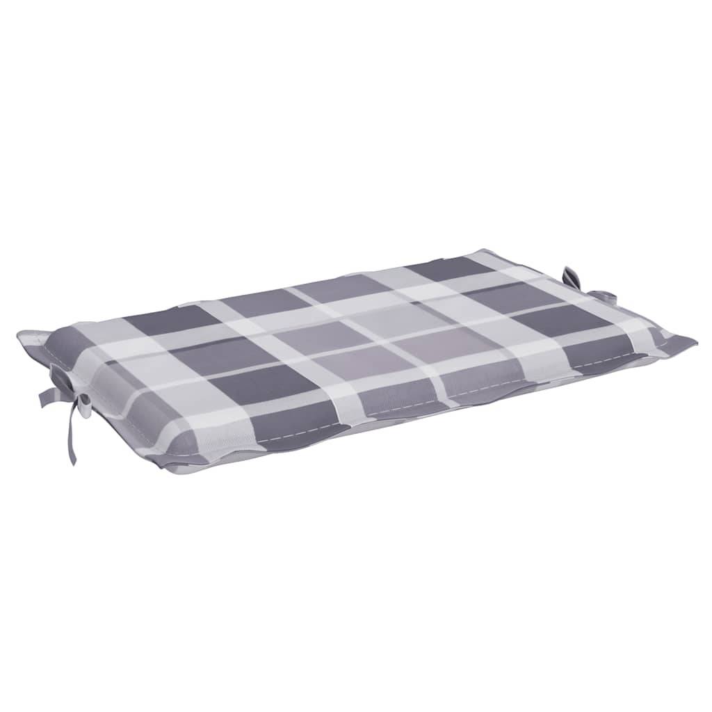 PANGIVO - Coussin de chaise longue tissu oxford gris à carreaux 186 x 58 x 4 cm - PANGIVO - Image 7