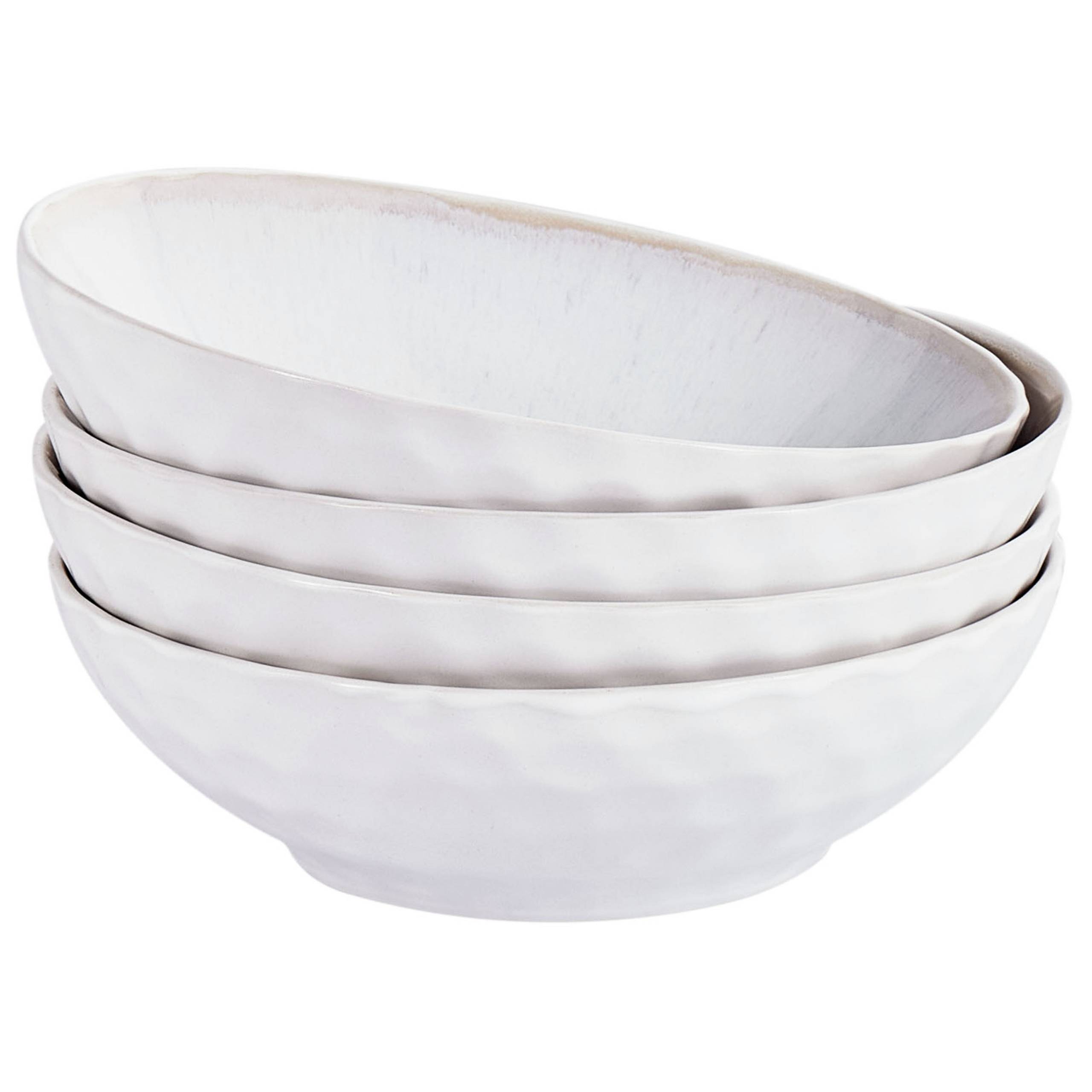 Beliani - Assiettes et bols Grès Gris clair SESAME - 18x18x6- Beliani - Image 2
