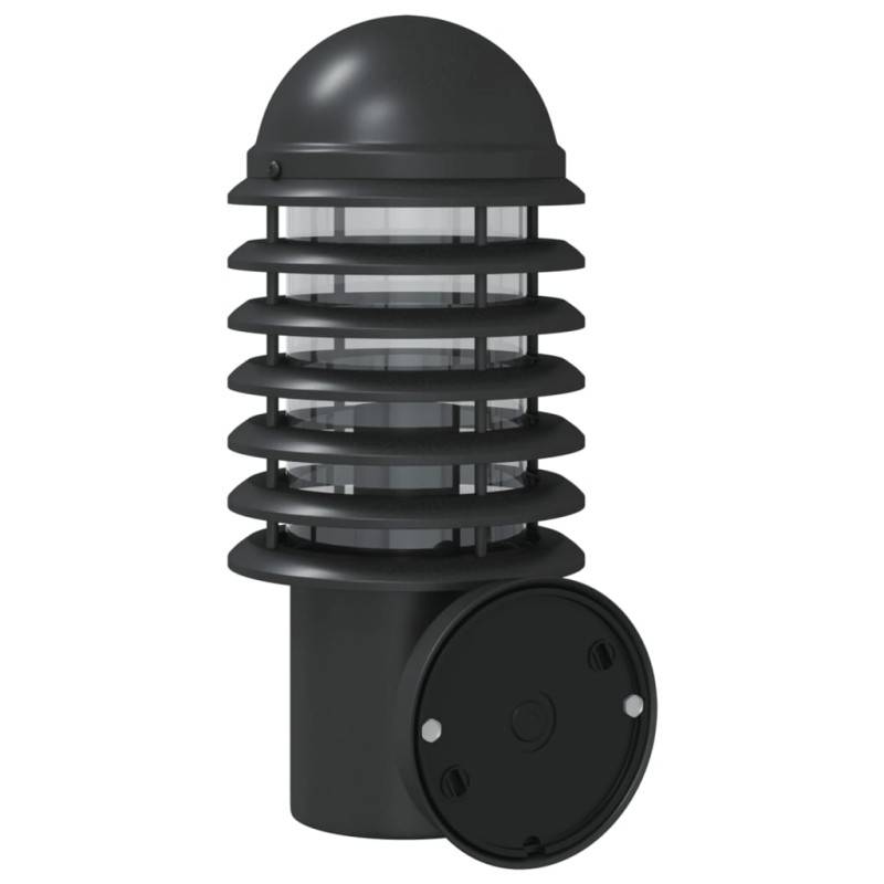 Vidaxl - Appliques Murales D Extérieur 2 Pcs Noir Acier Inoxydable - Image 6