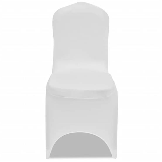 Housse pour chaises - Housse de protection blanche extensible 6 pièces PC108 - Image 3