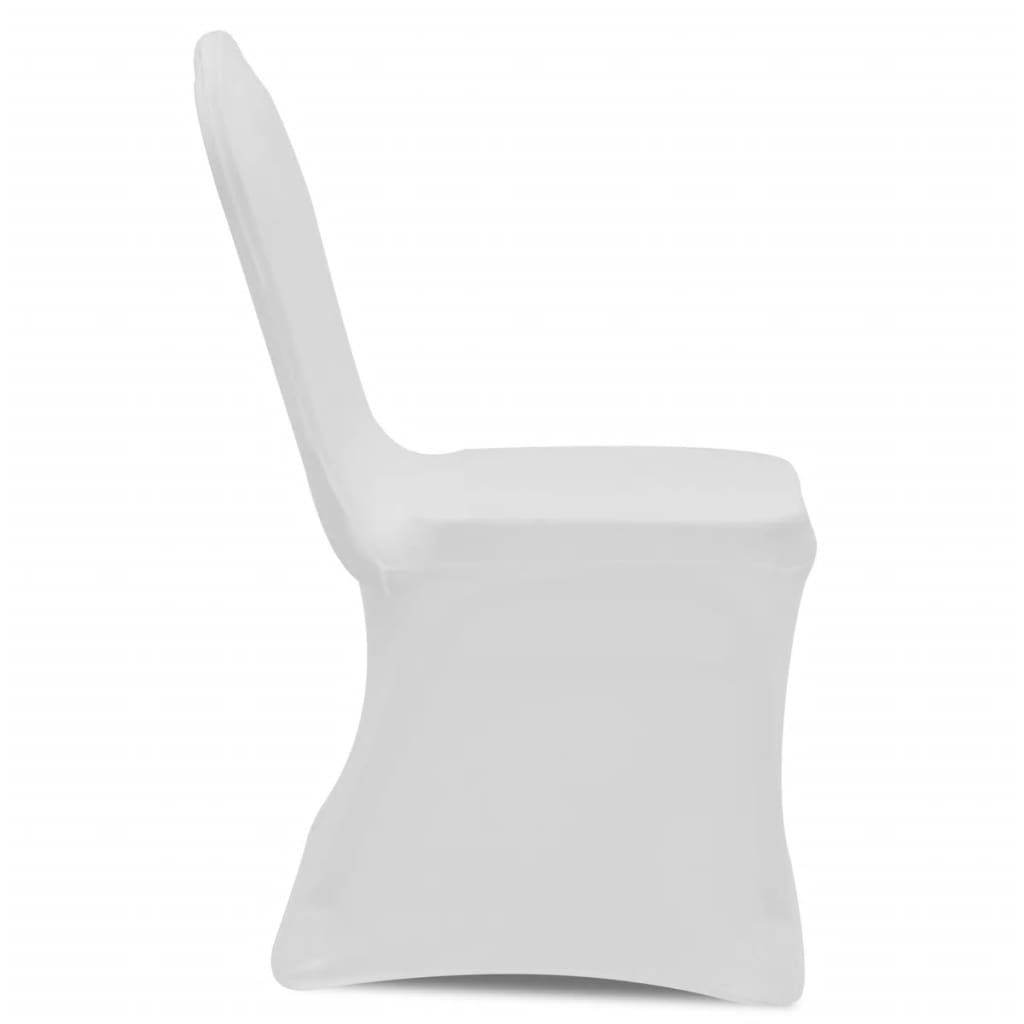 Housse pour chaises - Housse de protection blanche extensible 6 pièces PC108 - Image 4