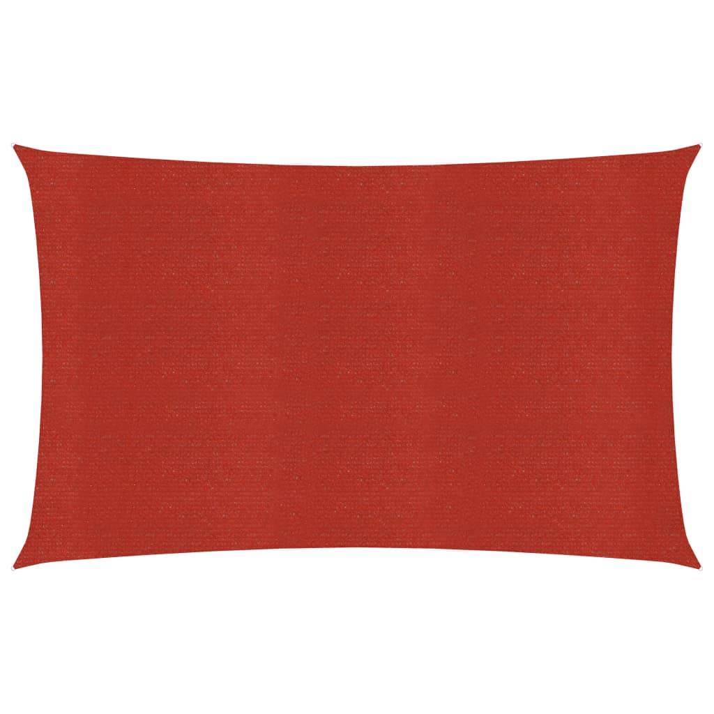 Helloshop26 - Voile toile d'ombrage parasol 160 g/m² rouge 3 x 5 m PEHD - Image 1