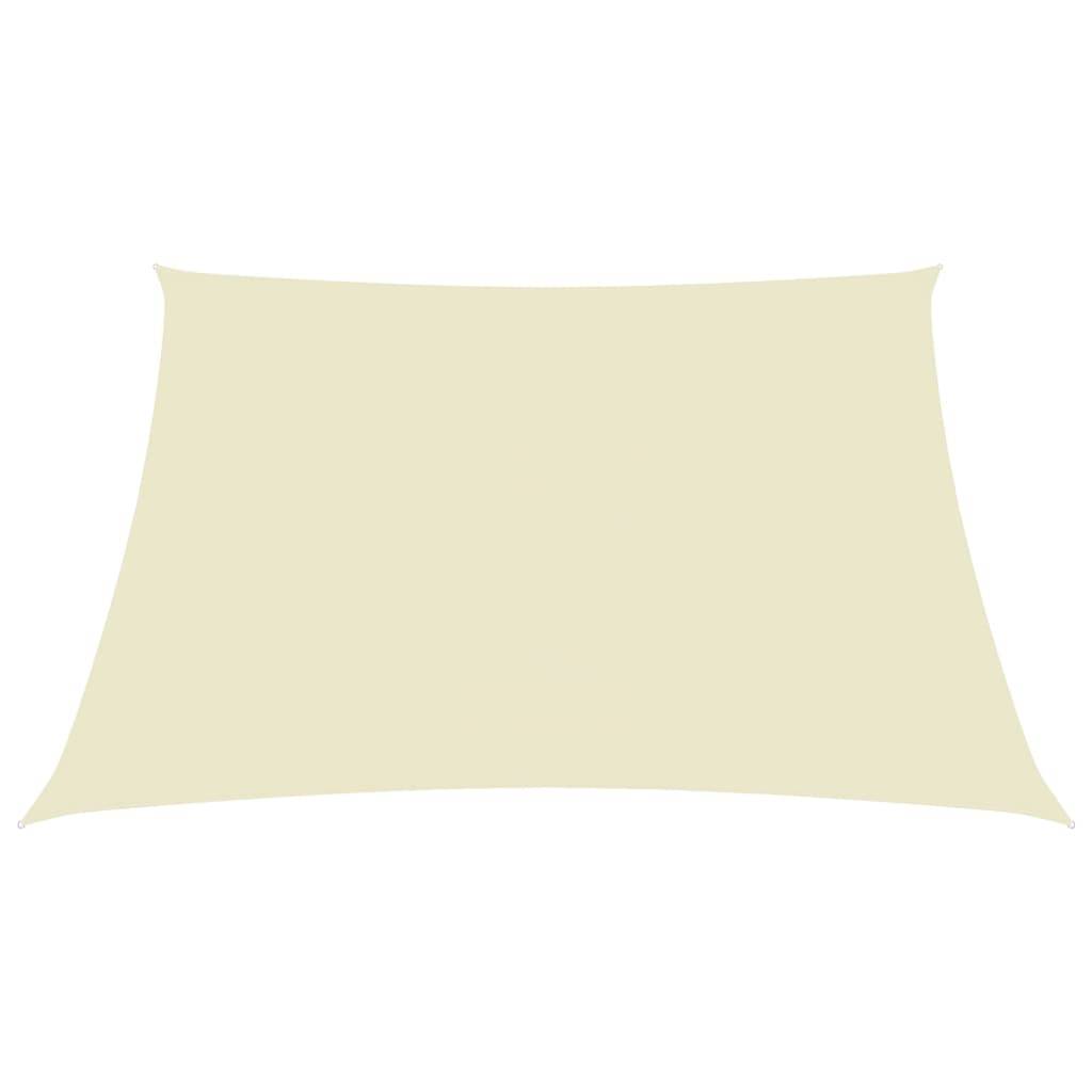 Helloshop26 - Voile toile d'ombrage parasol tissu oxford rectangulaire 6 x 7 m crème - Image 1
