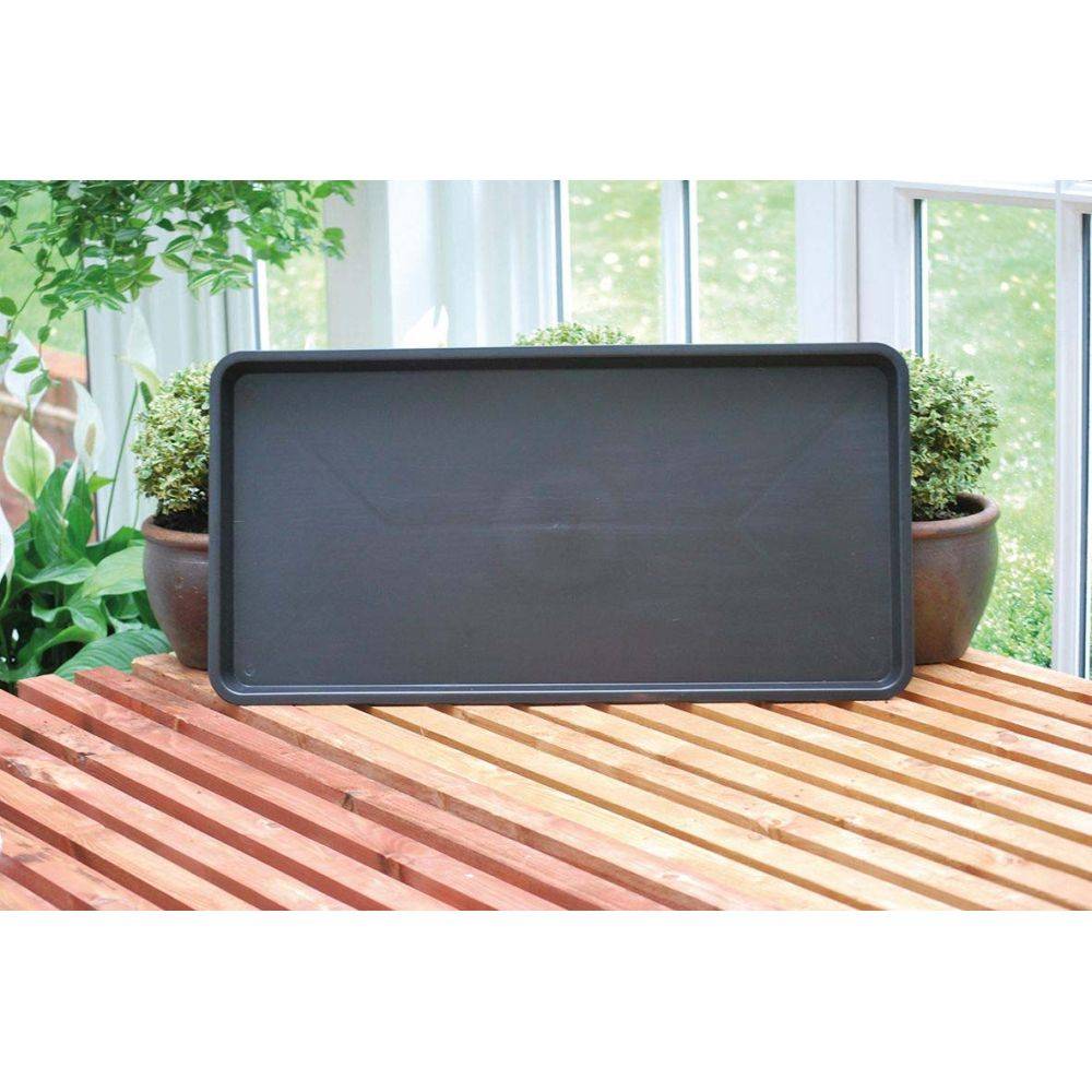 Garland - Plateau de jardin en polypropylène noir 79 x 40 x 5 cm - Image 3