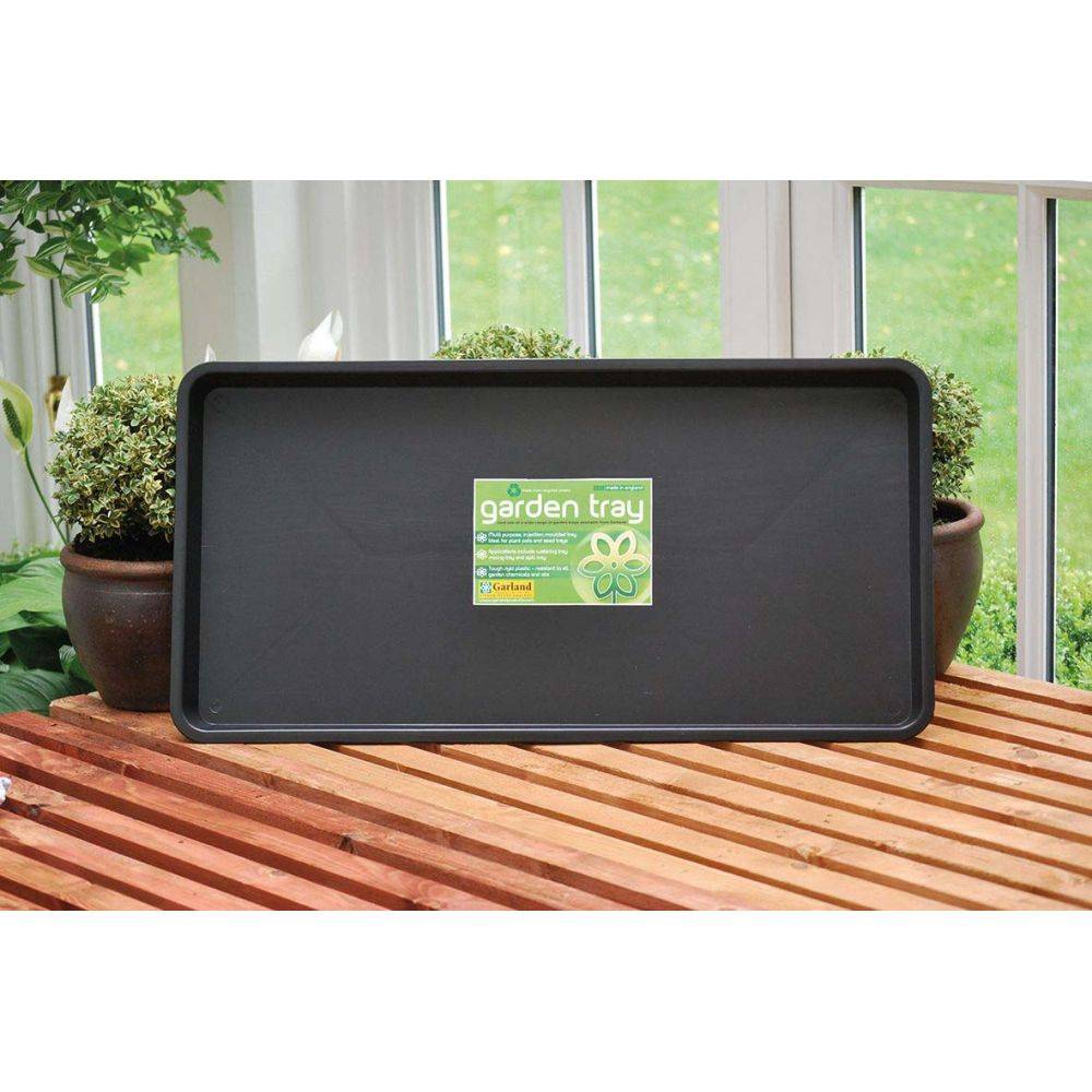 Garland - Plateau de jardin en polypropylène noir 79 x 40 x 5 cm - Image 2