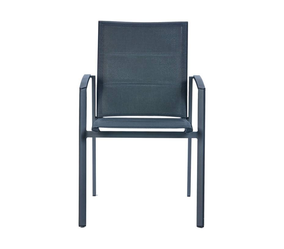 Ozalide - Ensemble table et chaises de jardin  8 places  Chêne doré et Nuit Anthracite  JULINEA - Image 5