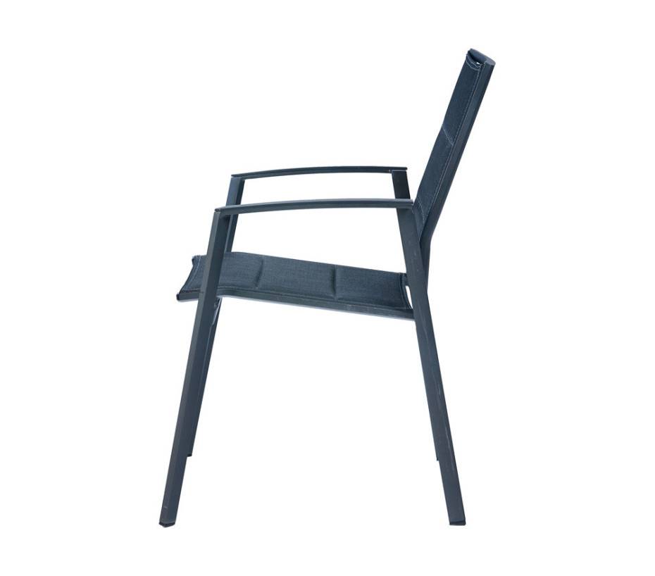 Ozalide - Ensemble table et chaises de jardin 8 places Chêne doré et Nuit Anthracite JULINEA - Image 4