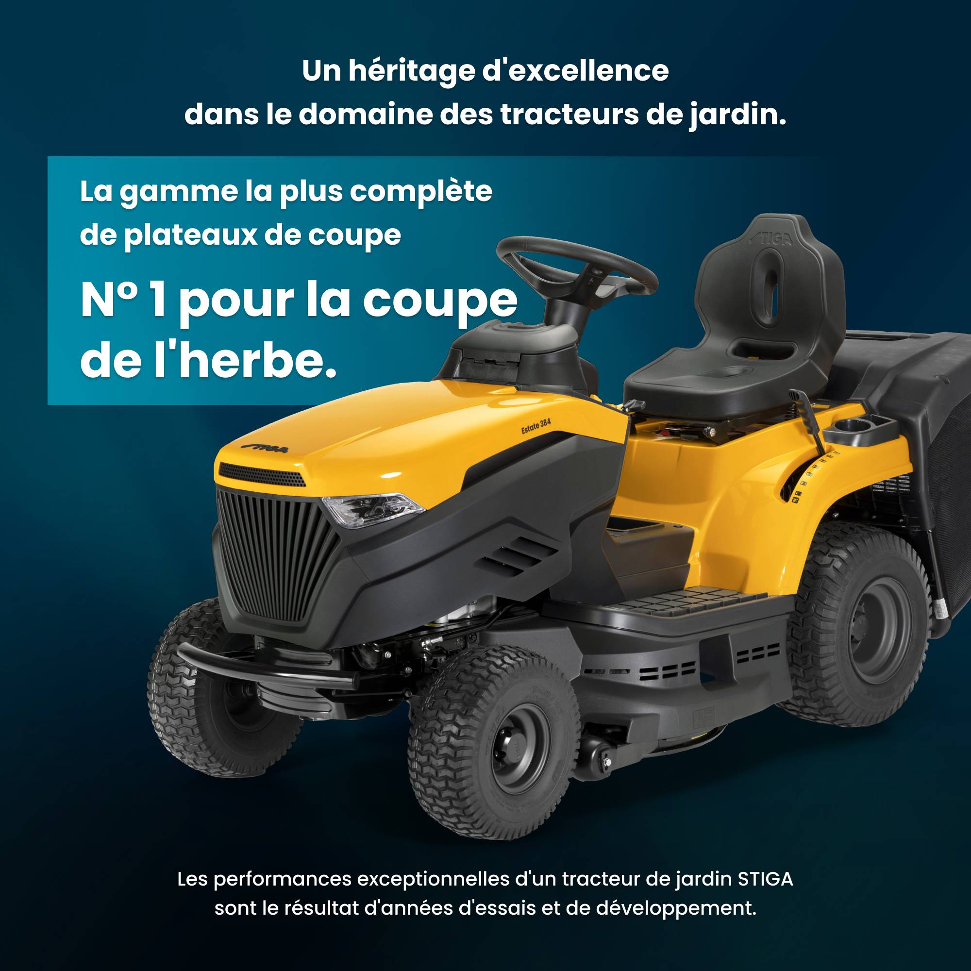 Stiga - Tondeuse Estate 384 a, 414cc, collecteur 200L, kit mulching - STIGA - Image 3