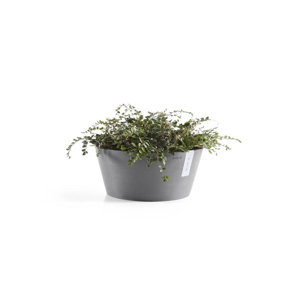Ecopots - Pot Rond Frankfurt 40 Gris - Ø 41 x H. 18 cm - 16,4 L ECOPOTS - Image 2
