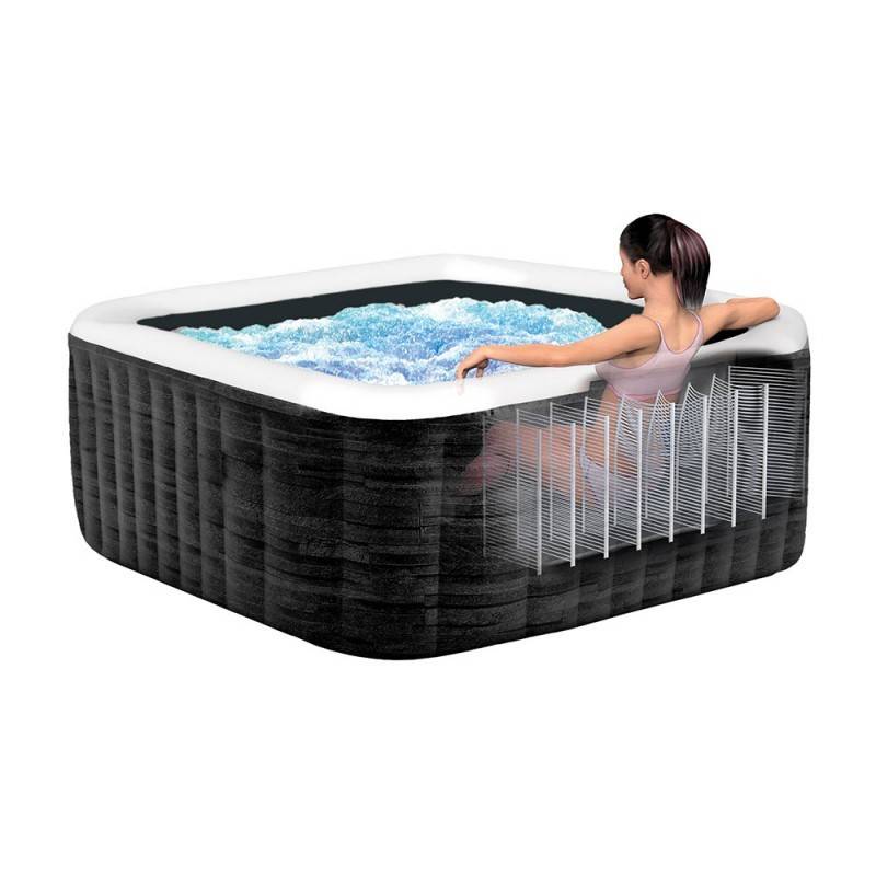 Spa gonflable 4 places ardoise carré Intex - Image 2