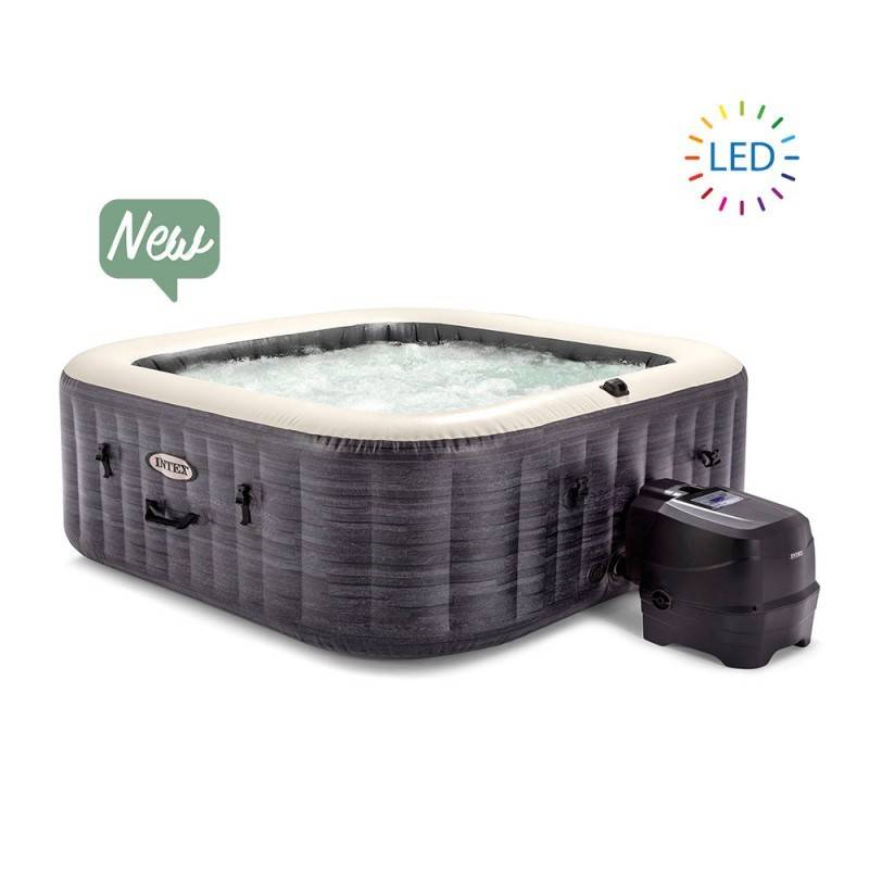 Spa gonflable 4 places ardoise carré Intex