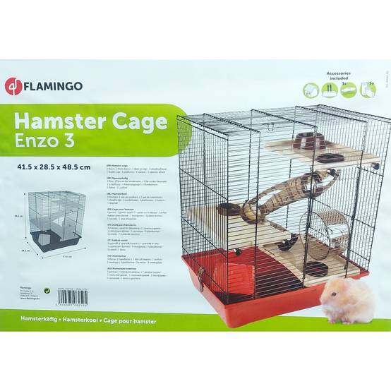 Cage ENZO 41.5 x 28.5 x 48.5 cm Model 3 pour hamster - Image 8