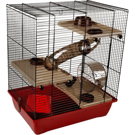 Cage ENZO 41.5 x 28.5 x 48.5 cm Model 3 pour hamster - Image 1