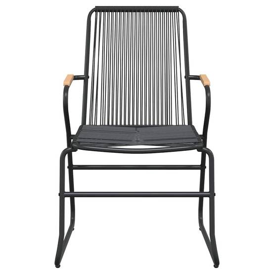 Vidaxl - Ensemble à manger de jardin 5 pcs-Salons de jardin Noir Rotin PVC 157783 - Image 6