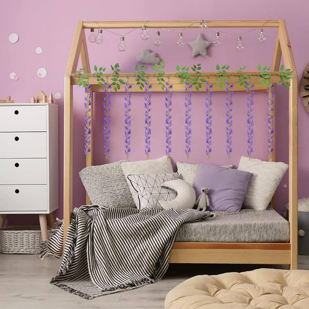 Bande de Glycine Artificielle pour Décoration Mariage - Lot de 2 - Décoration Murale et Arches - Lytech - Image 3