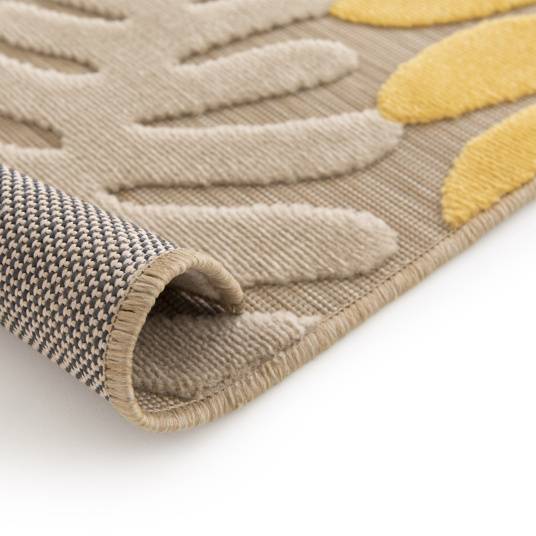 Decoweb - Tapis extérieur et intérieur en relief - Palmera - Beige et noir - 160 x 230 cm - Decoweb - Image 5
