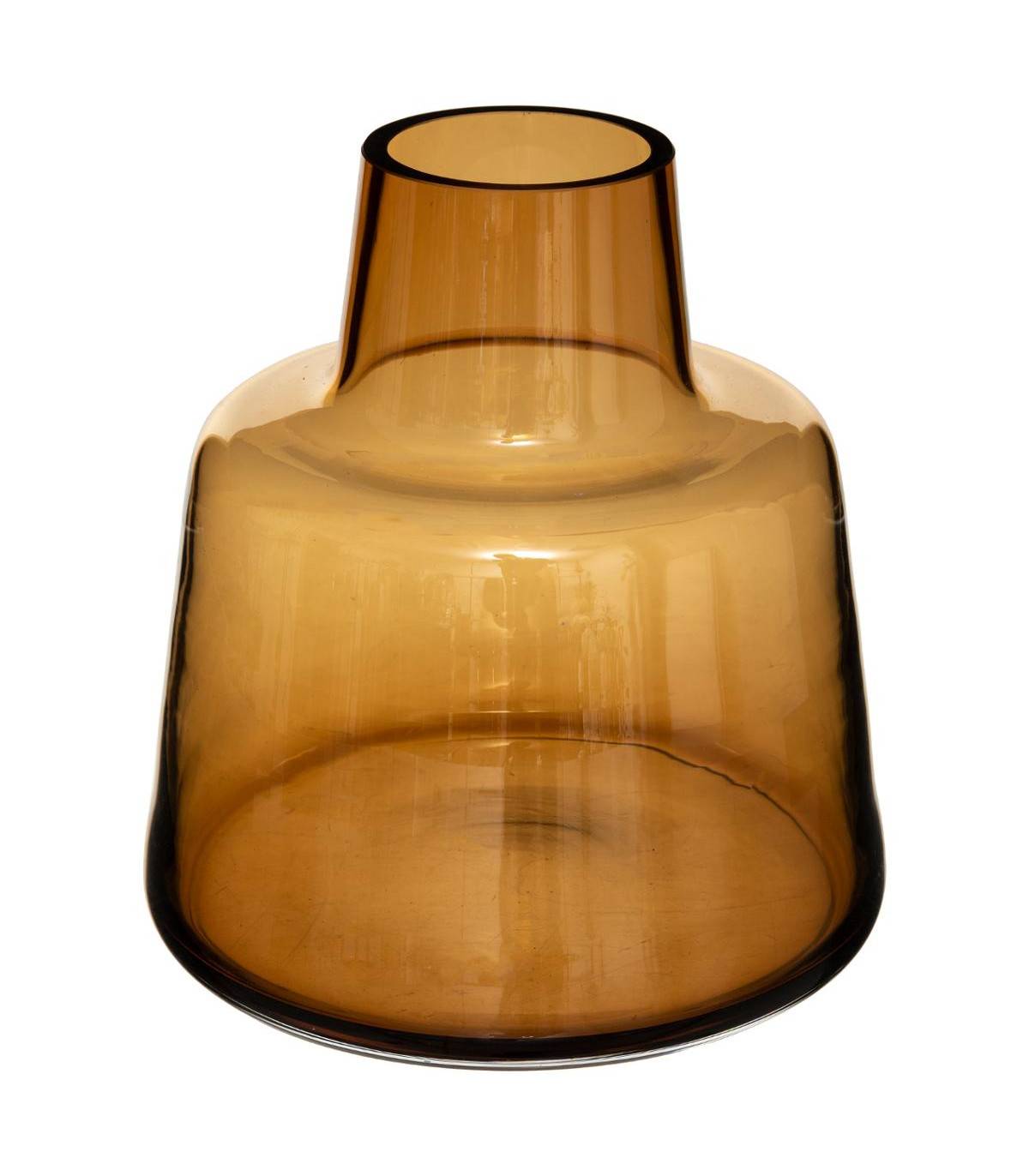 Vase épaule en Verre Ambre H 23 cm - Image 1