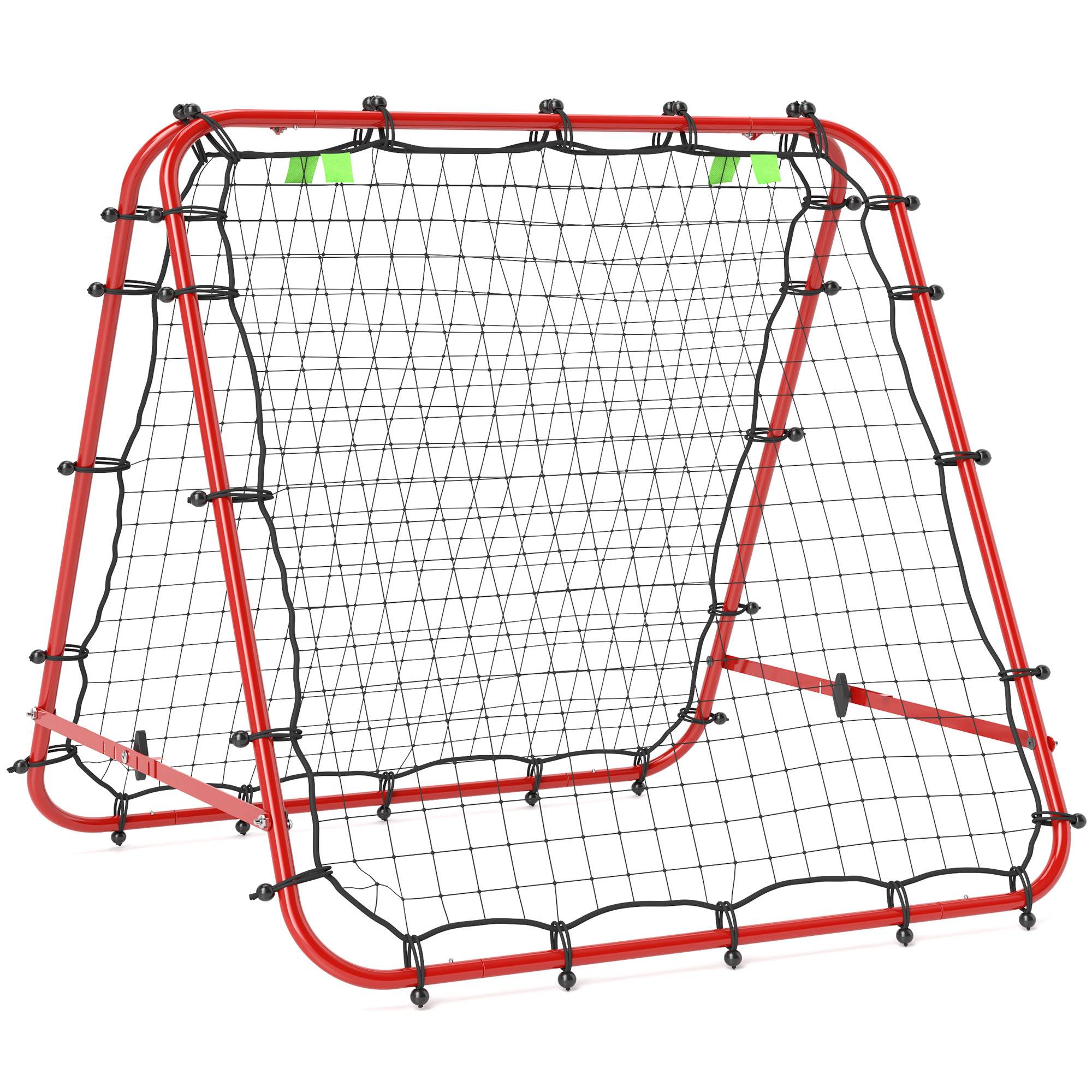 ComfortXL - Rebondeur de football en acier cage de retour angle réglable pour entraînement Rouge – ComfortXL Outdoor Living - Image 2