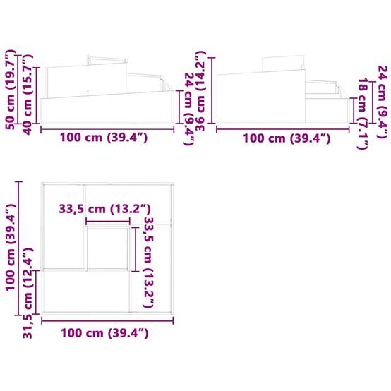 ComfortXL - Très grand cache-pot carré acier Blanc 100x100 cm – ComfortXL Outdoor Living - Image 10