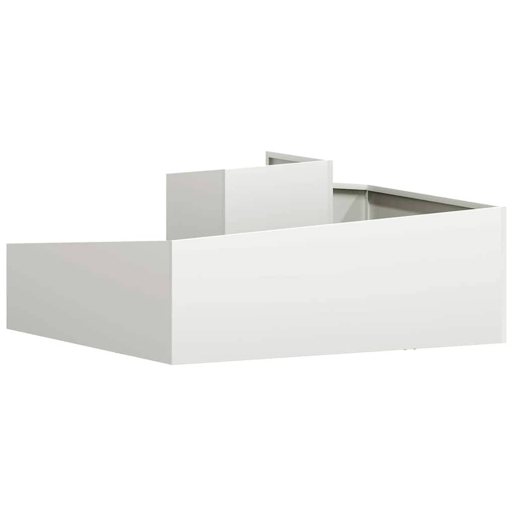 ComfortXL - Très grand cache-pot carré acier Blanc 100x100 cm – ComfortXL Outdoor Living - Image 7