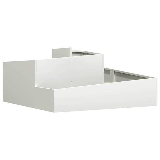 ComfortXL - Très grand cache-pot carré acier Blanc 100x100 cm – ComfortXL Outdoor Living - Image 2