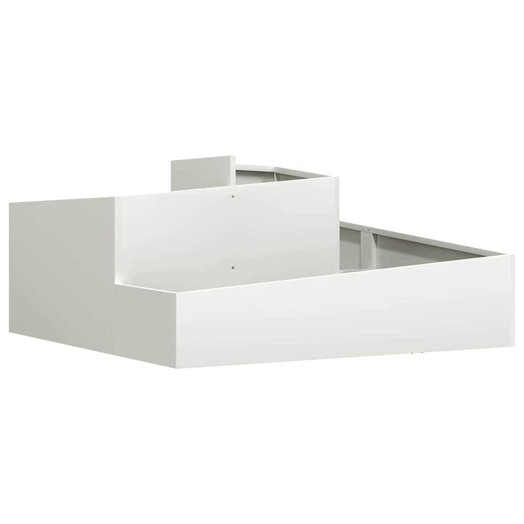 ComfortXL - Très grand cache-pot carré acier Blanc 100x100 cm – ComfortXL Outdoor Living - Image 2