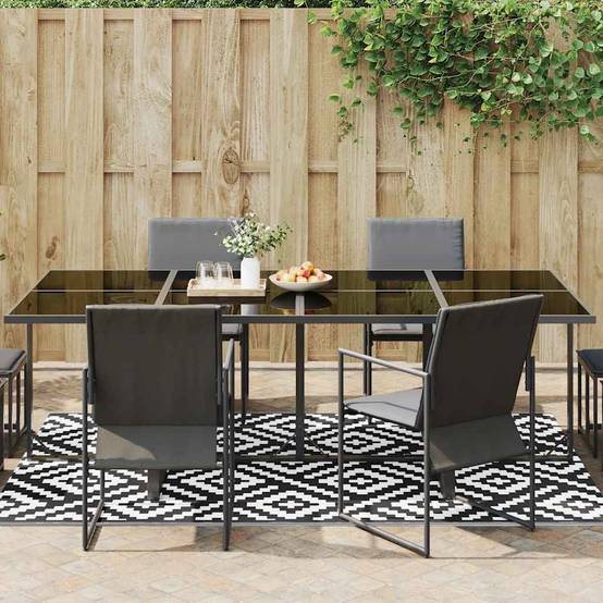 Tapis de Terrasse en PP Résistant UV et Lavable Intérieur Extérieur Blanc et Noir 160x230 cm – ComfortXL Outdoor Living - Image 3