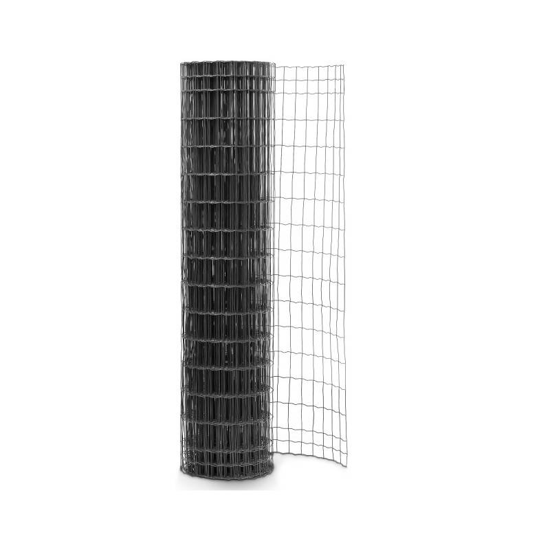Grillage soudé en rouleau H1m00 x 20m fil 2.1mm maille 100x50 mm Gris anthracite - Easy Clôture - Image 1