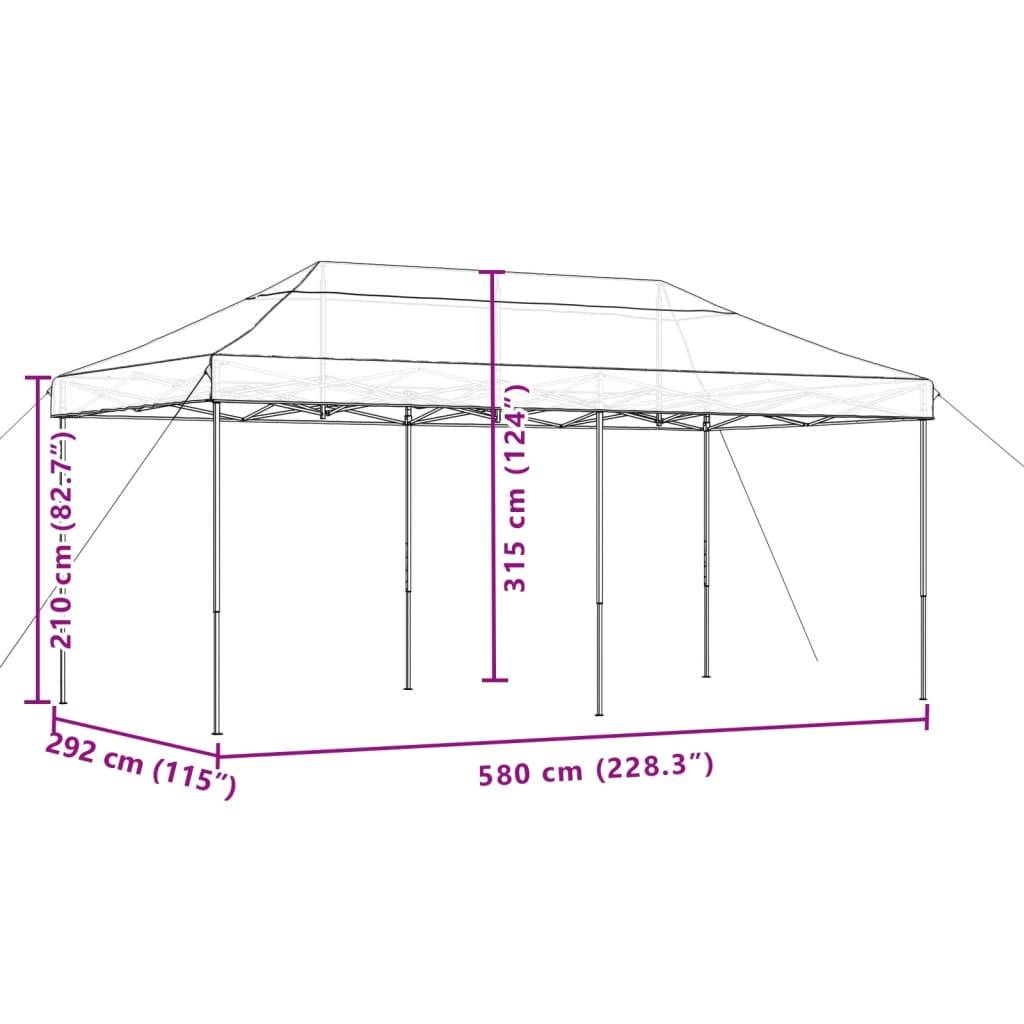 Prolenta Premium - Pergola acier noir 580 x 292 x 315 cm - Prolenta premium p3116.7 - Image 9