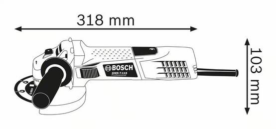 Bosch - Meuleuse angulaire GWS 7-115 | 0601388106 - Bosch - Image 1