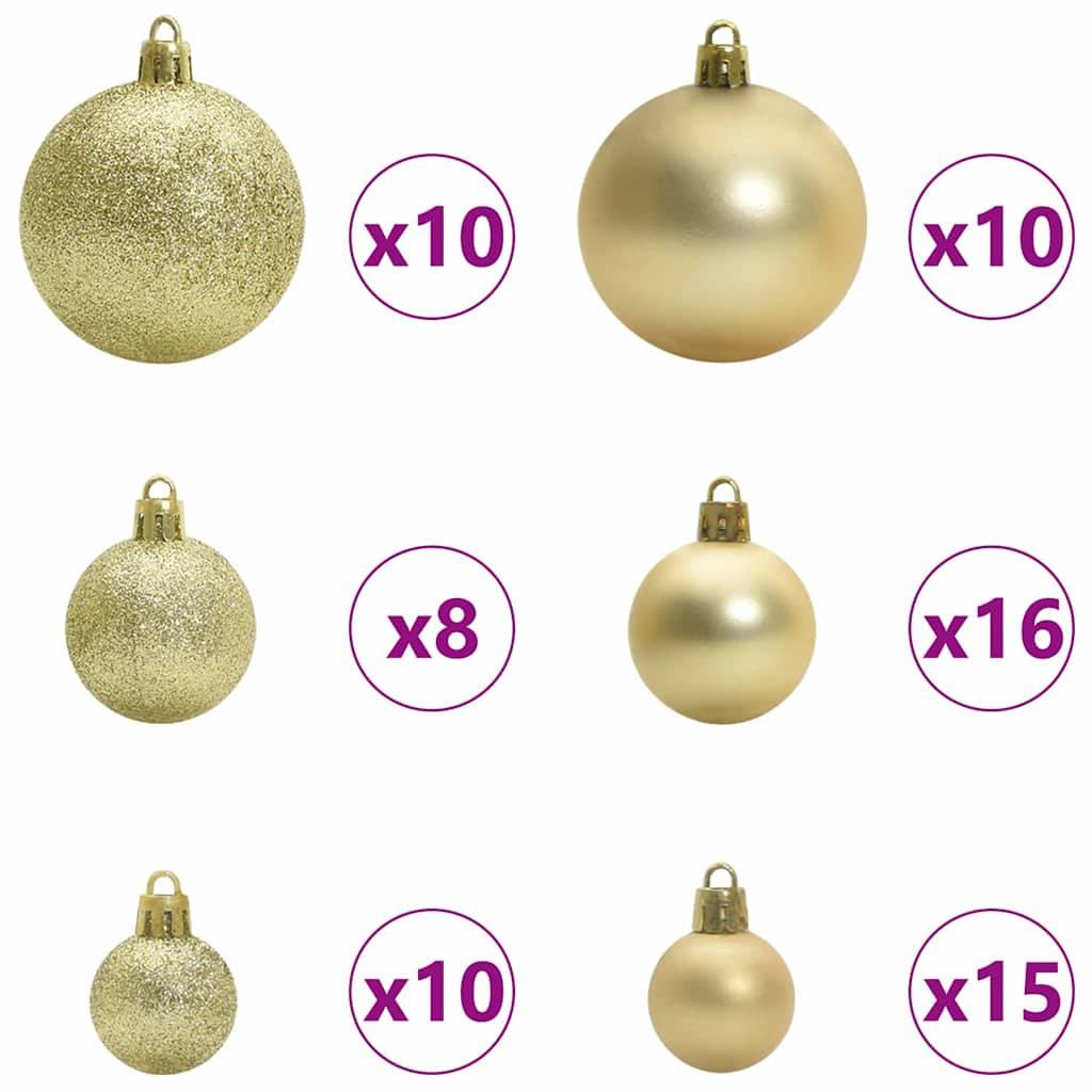 ComfortXL - Sapin de Noël Artificiel Enneigé 180 cm avec LED et Kit 120 Boules – ComfortXL Outdoor Living - Image 7
