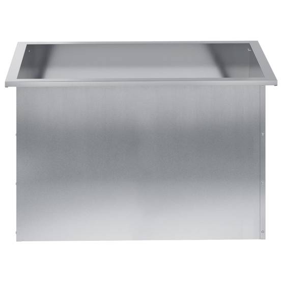 Vidaxl - Jardinière de jardin avec LED-Pot de fleur-Bac à fleurs Argenté 50 x 80 x 48 cm 249861 - Image 5