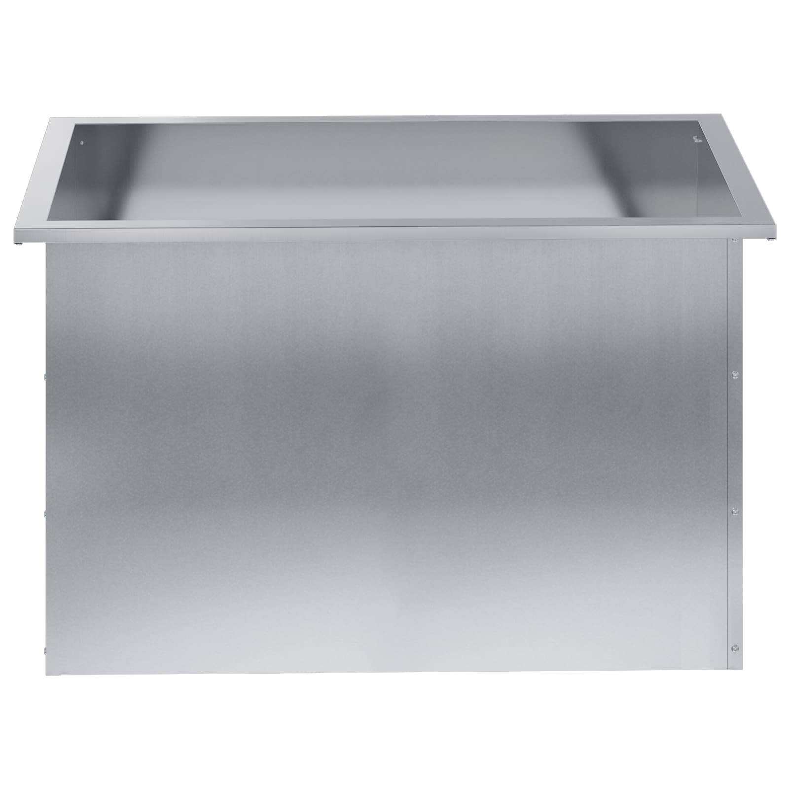 Vidaxl - Jardinière de jardin avec LED-Pot de fleur-Bac à fleurs Argenté 50 x 80 x 48 cm 249861 - Image 5