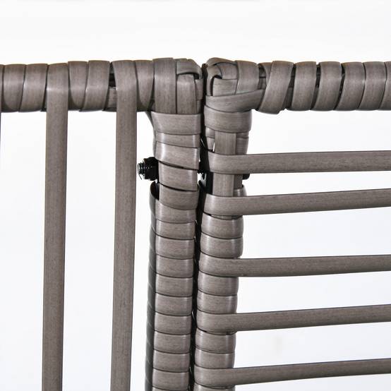 Jardinière avec treillis résine tressée gris 103 x 29 x 103 cm - PANGIVO - Image 10