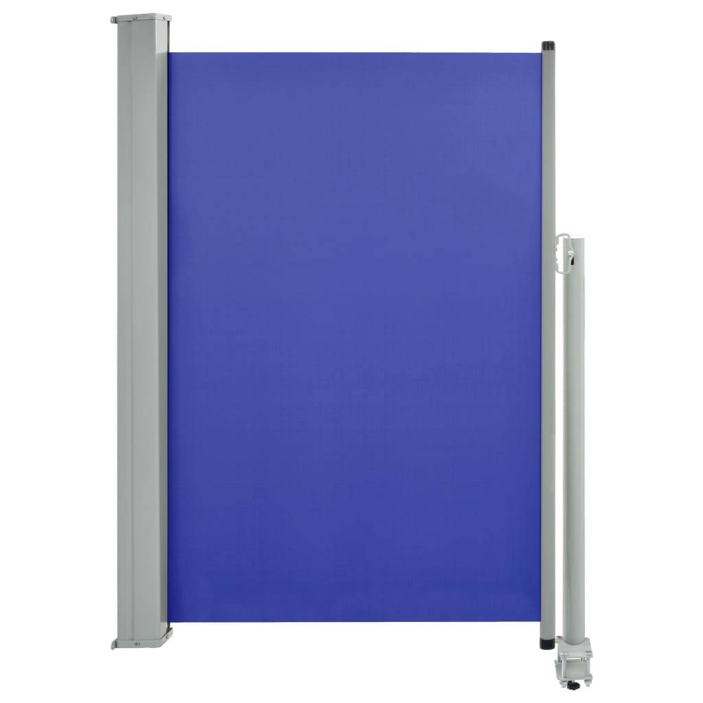 Helloshop26 - Auvent paravent store brise-vue latéral rétractable de patio jardin terrasse balcon protection visuelle écran 120 x 300 cm bleu - Image 1