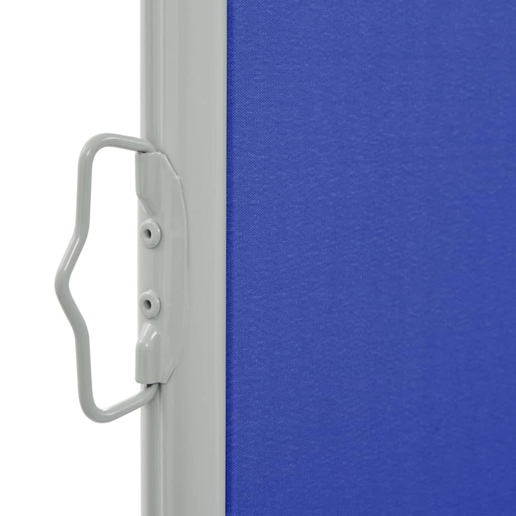 Helloshop26 - Auvent paravent store brise-vue latéral rétractable de patio jardin terrasse balcon protection visuelle écran 120 x 300 cm bleu - Image 2