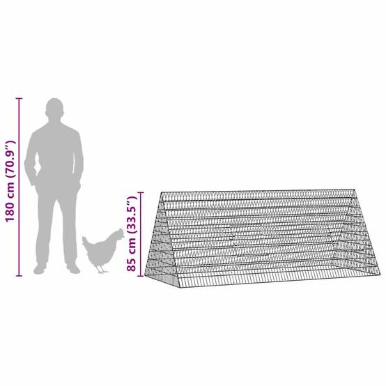 Extension Poulailler Acier Durable Protection Renard Extérieur 215cm - ComfortXL Outdoor Living - Image 7