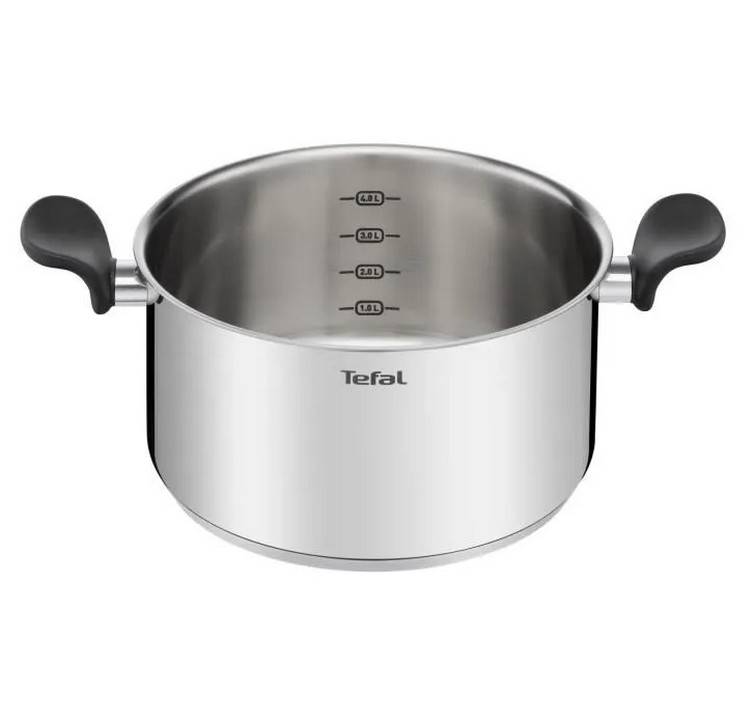 Faitout inox 24cm avec couvercle E3084604 Tefal - Image 2