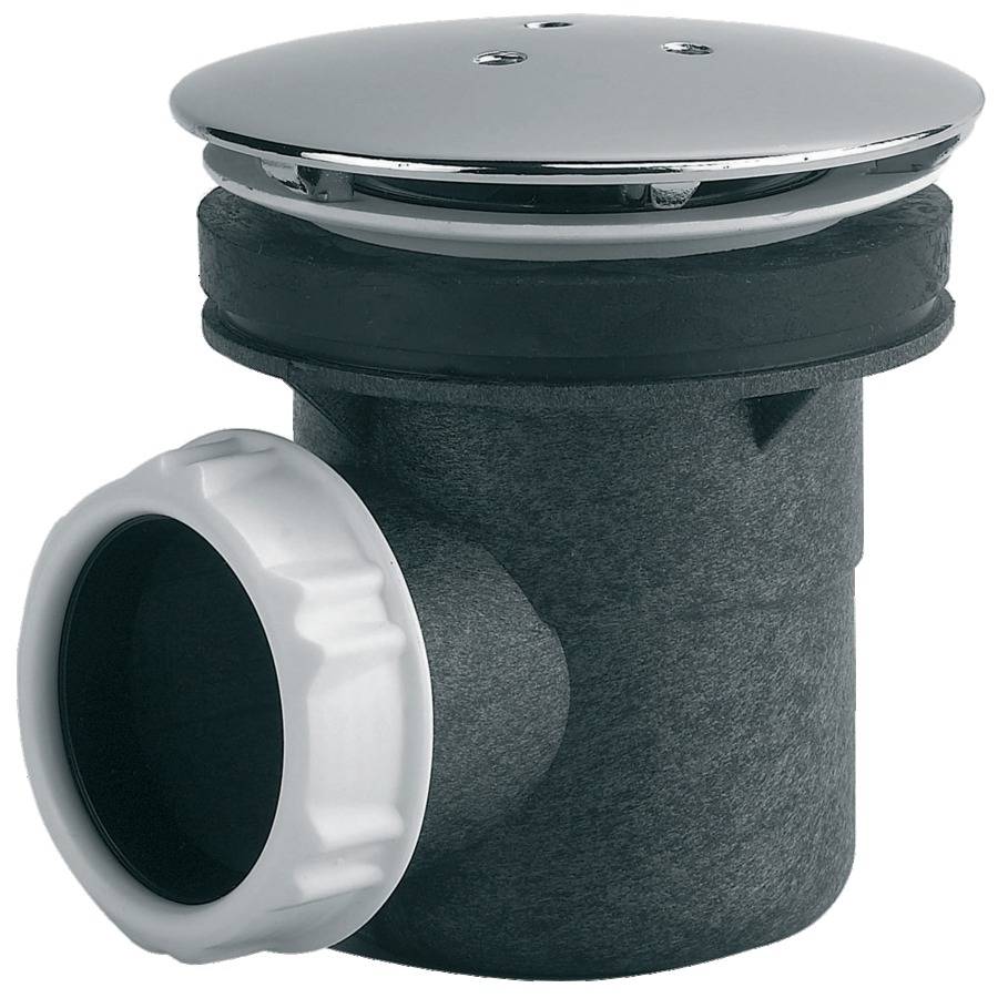 Bonde de receveur à capot métal rond 90mm pour douche D60 sortie horizontale - VALENTIN - 00 566000 000 00 - Image 1