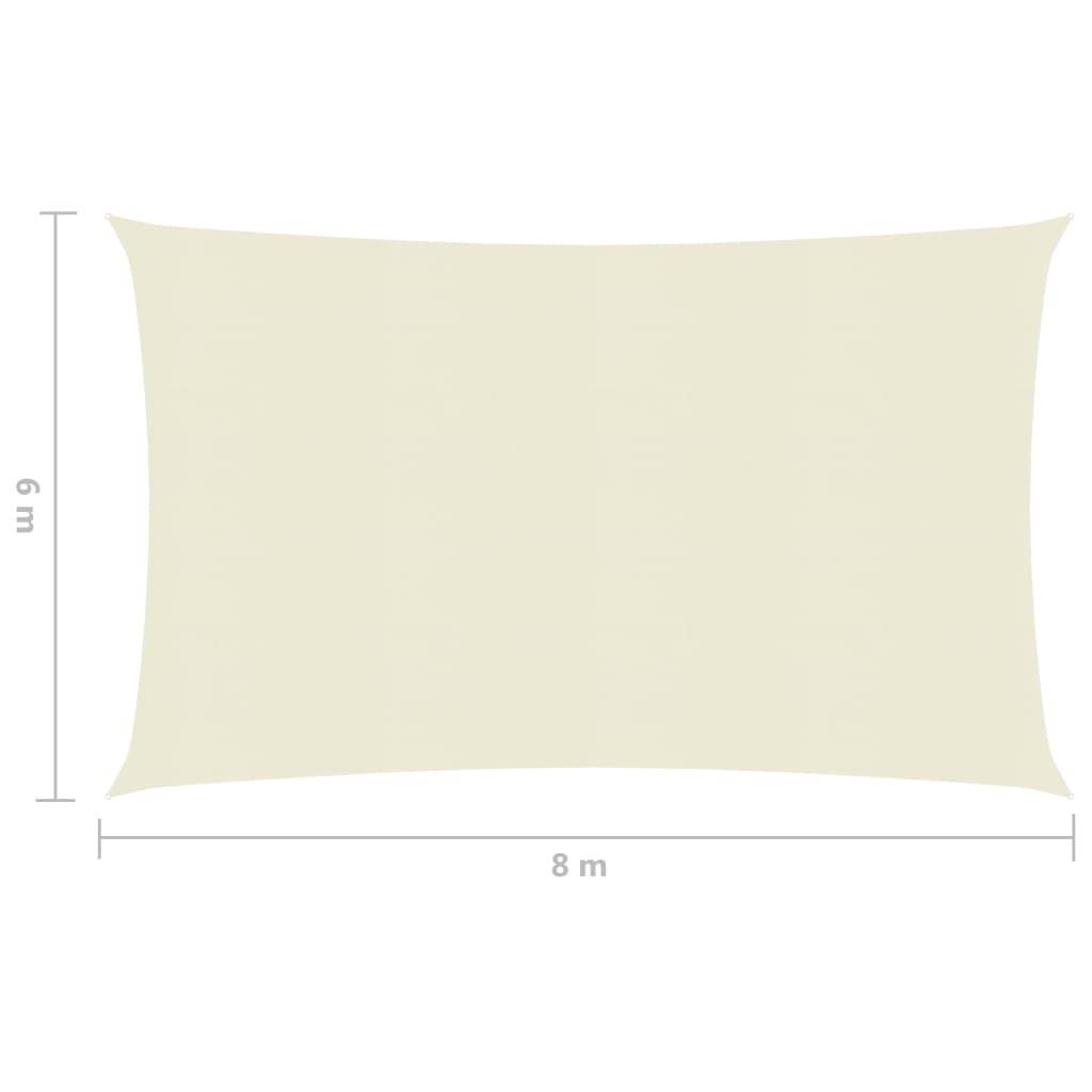 Helloshop26 - Voile toile d'ombrage parasol 160 g/m² PEHD 6 x 8 m crème - Image 6