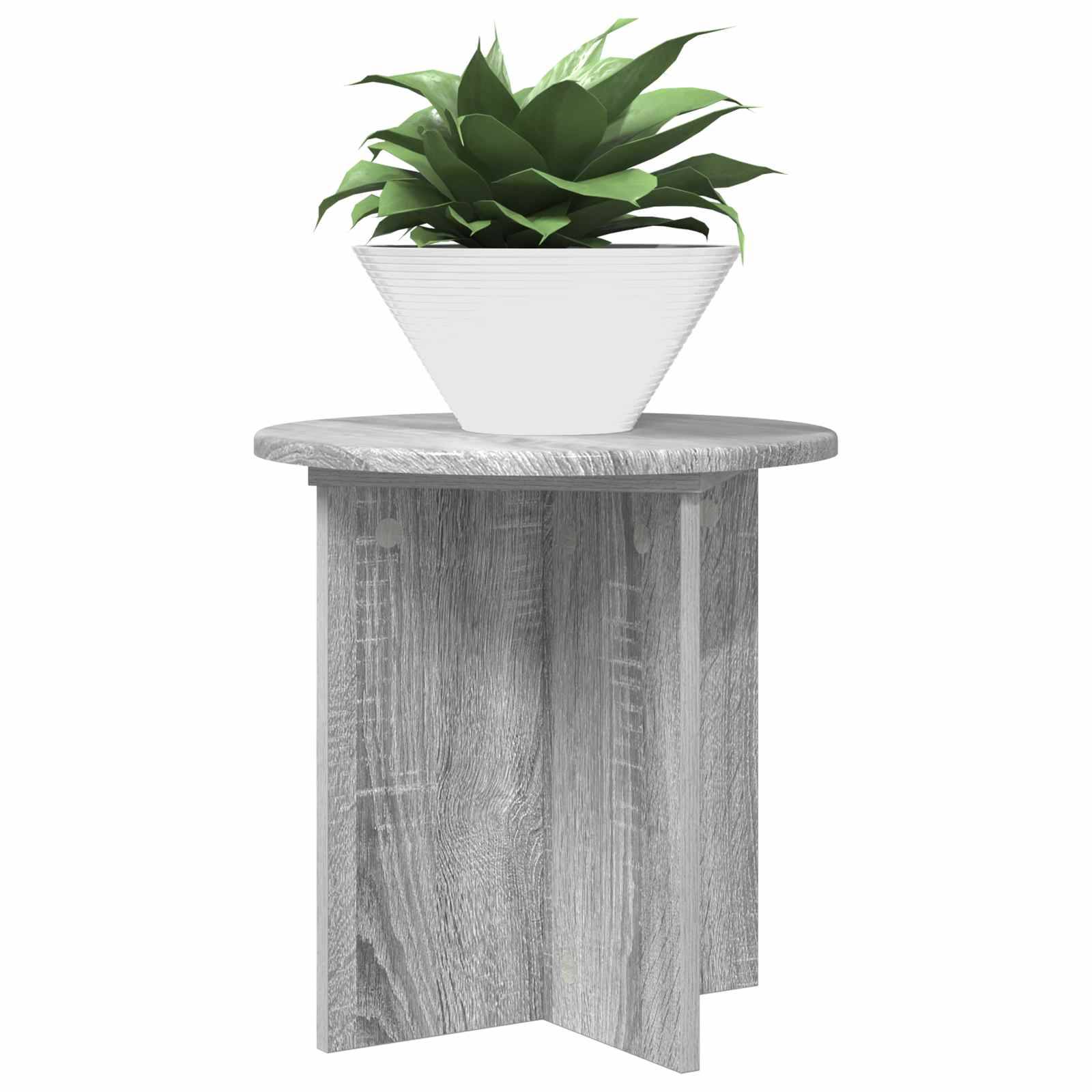 Vidaxl - Support de Plante 2 pcs Sonoma gris 40 x 40 x 40 cm vidaXL 899732 - Image 4