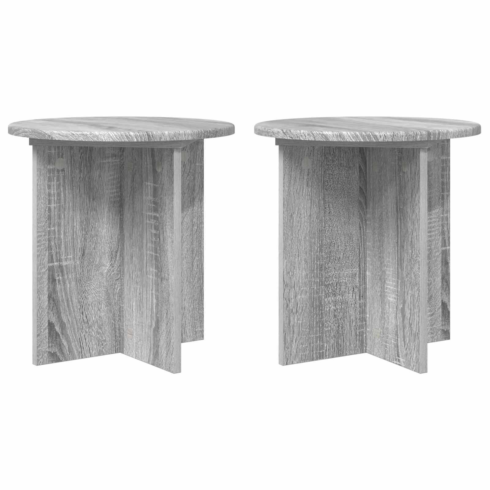 Vidaxl - Support de Plante 2 pcs Sonoma gris 40 x 40 x 40 cm vidaXL 899732 - Image 2
