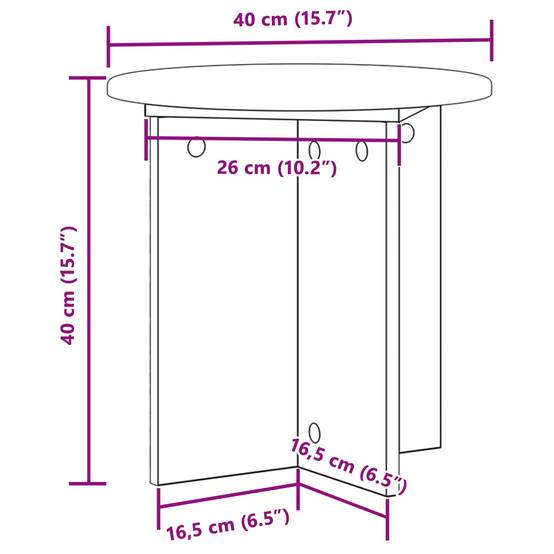 Vidaxl - Support de Plante 2 pcs Sonoma gris 40 x 40 x 40 cm vidaXL 899732 - Image 3