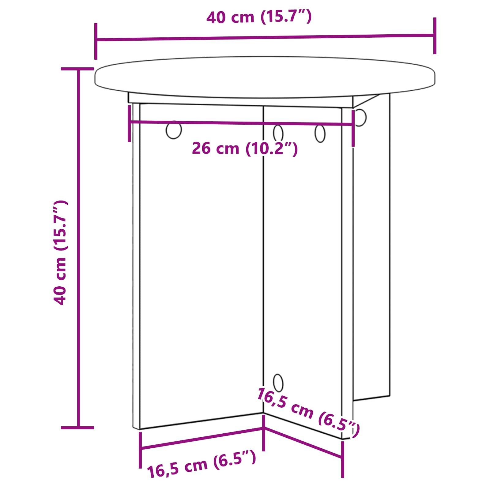 Vidaxl - Support de Plante 2 pcs Sonoma gris 40 x 40 x 40 cm vidaXL 899732 - Image 3