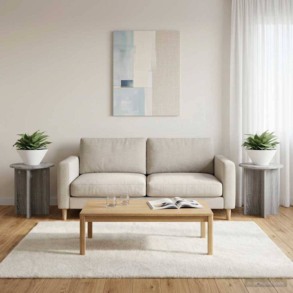 Vidaxl - Support de Plante 2 pcs Sonoma gris 40 x 40 x 40 cm vidaXL 899732 - Image 1