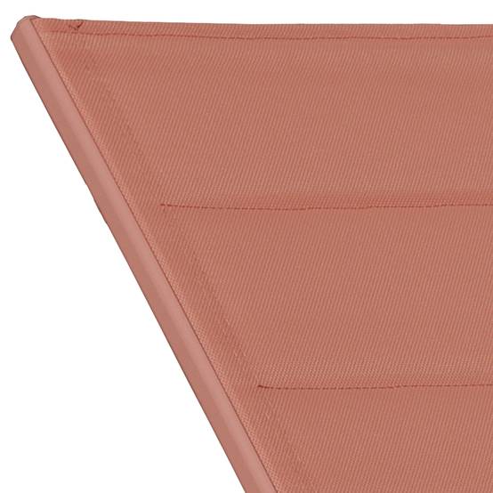 Set bain de soleil et table d'appoint BARBADOS en textilène terracotta - aluminium terracotta - HAPPY GARDEN - Image 4
