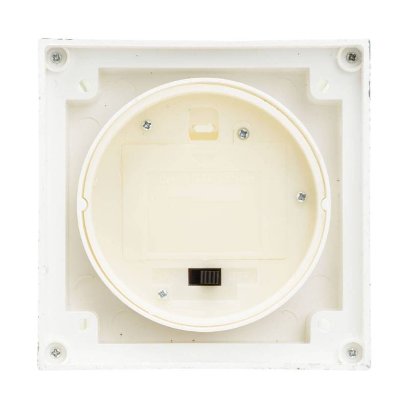 Lotti - Lanterne carrée en plastique et verre blanc antique avec Bougie LED BLANC CHAUD Lotti - Image 8
