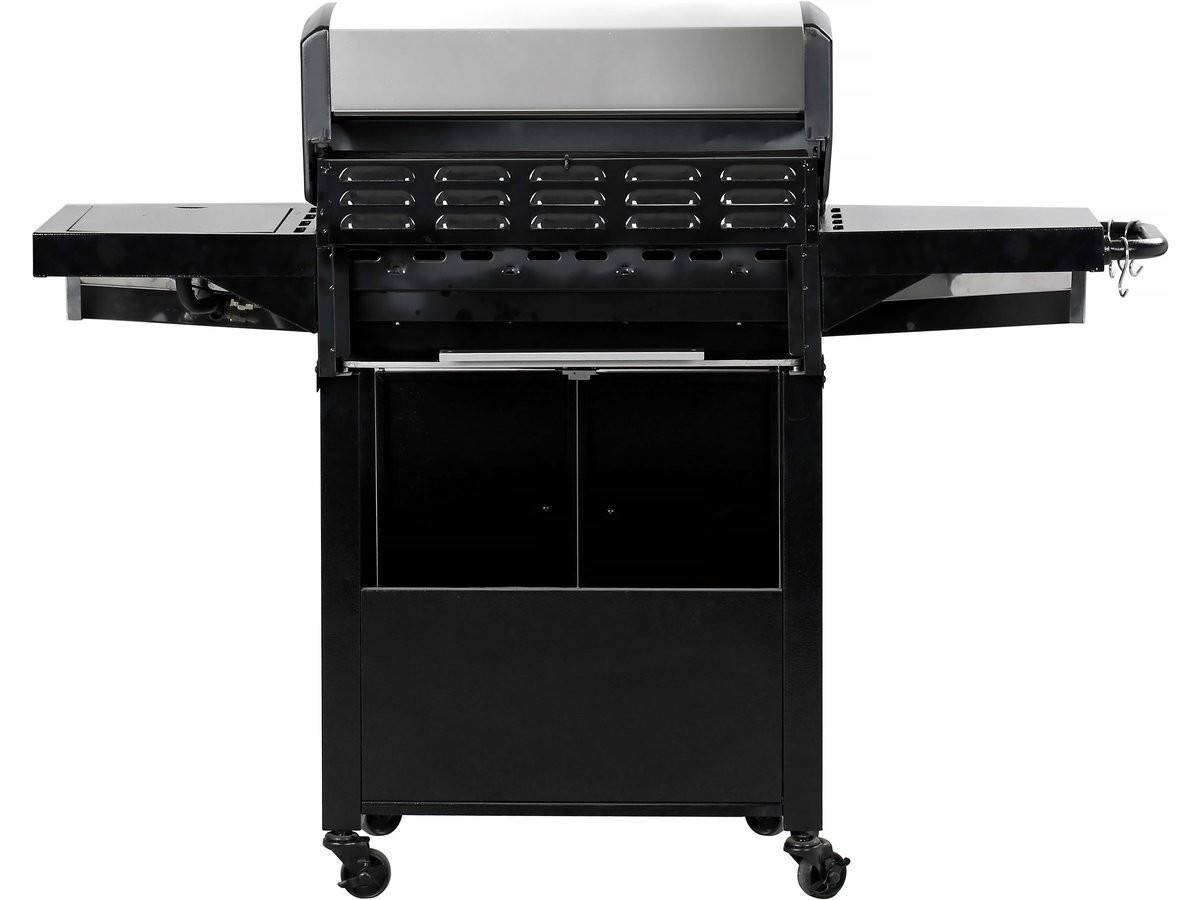 Habitat Et Jardin - Barbecue Gaz Avec Couvercle En Verre "bingo 5" - 4 Brûleurs + 1 Latéral + Housse Protection - 15.2 Kw - Noir -habitat Et Jardin - Image 2